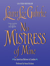 Cover image for No Mistress of Mine
